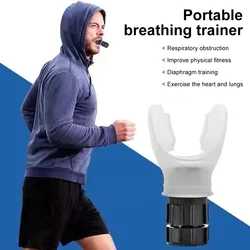 1Pcs Breathing Trainer Exercise Lung Face Mouthpiece Respirator Fitness Equipment For Household Healthy Care Accessories