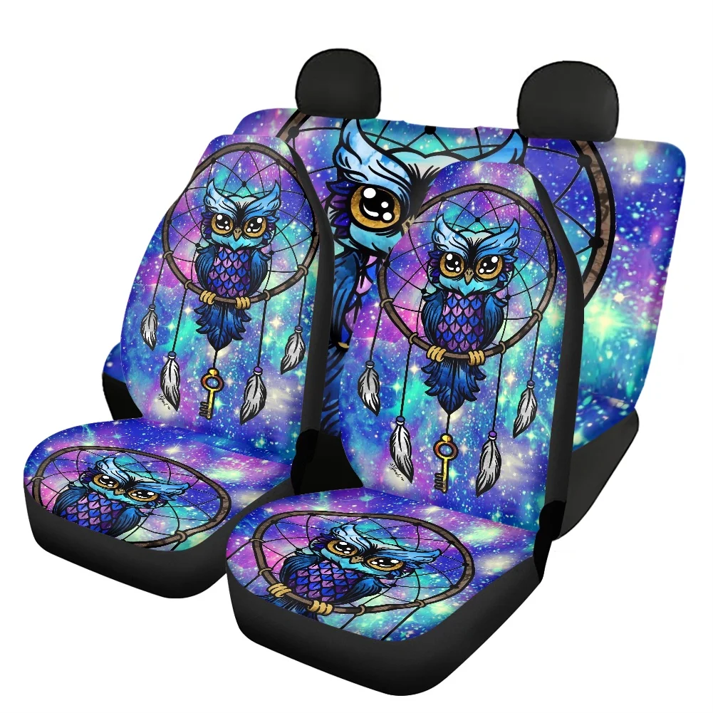 

Gradient Owl Dreamcatcher Galaxy Print Car Seat Covers Anti-Slip Auto Seat Protector Universal Dropshipping funda asientos coche