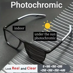 TR90 Photochromic Anti-blue Light Reading Glasses for Women and Men Ultralight Sports Farsight Eyeglasses +1.0 To +4.0