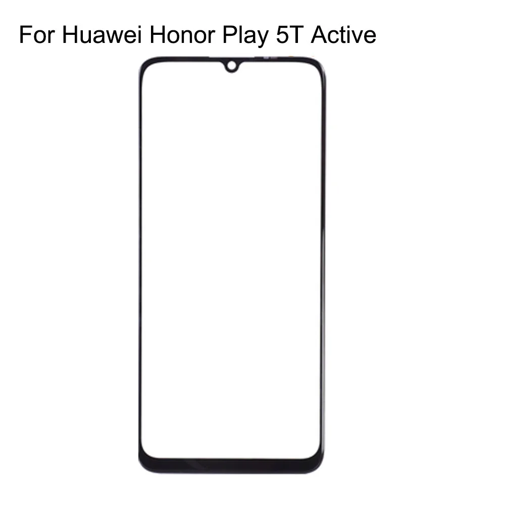 For Huawei Honor Play 5T Active Front LCD Glass Lens touchscreen Play5TActive Touch screen Panel Outer Screen Glass without flex