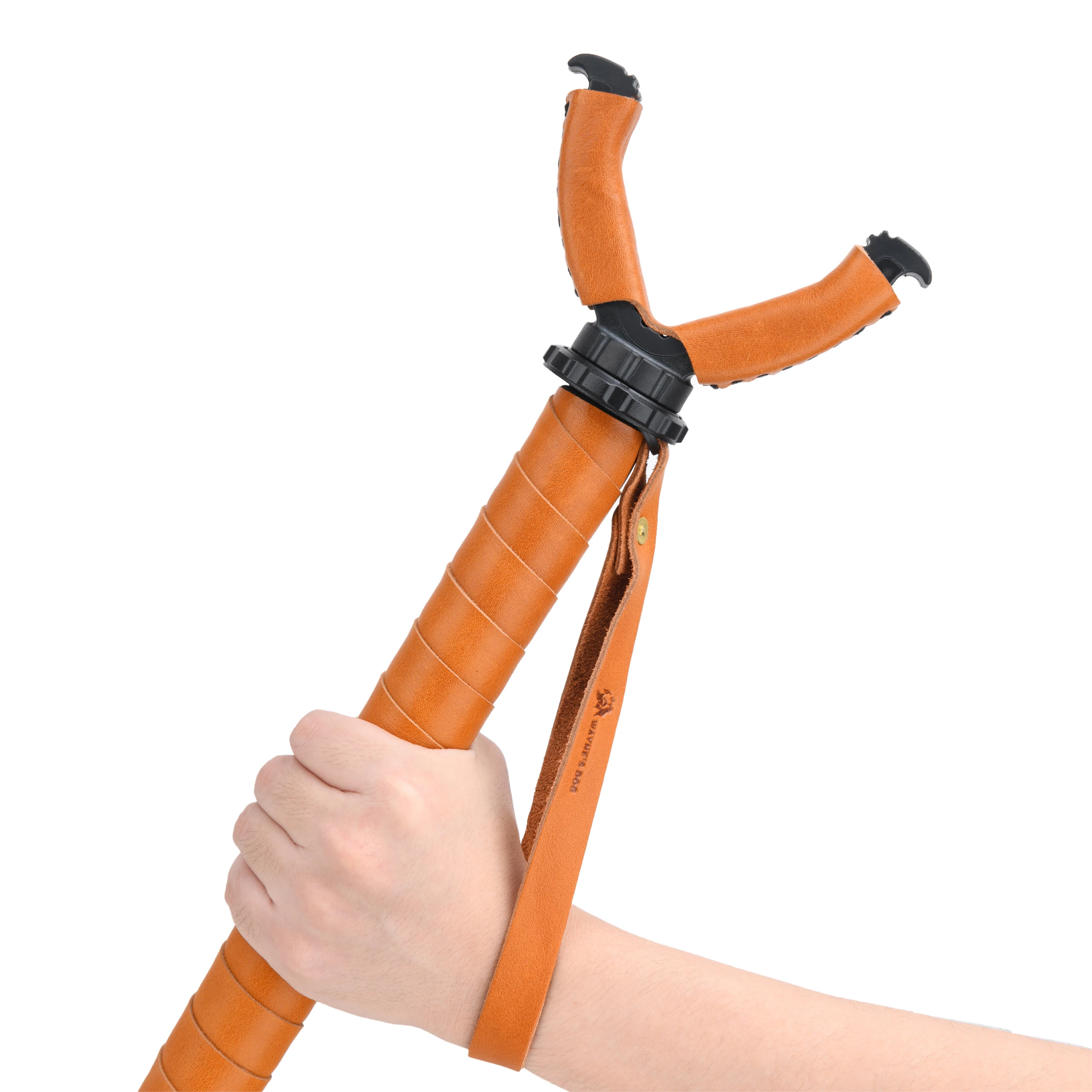 Lightweight Adjustable V-Shaped Monopod, Rifle Shooting Stick Rest for Hunting and Range Shooting