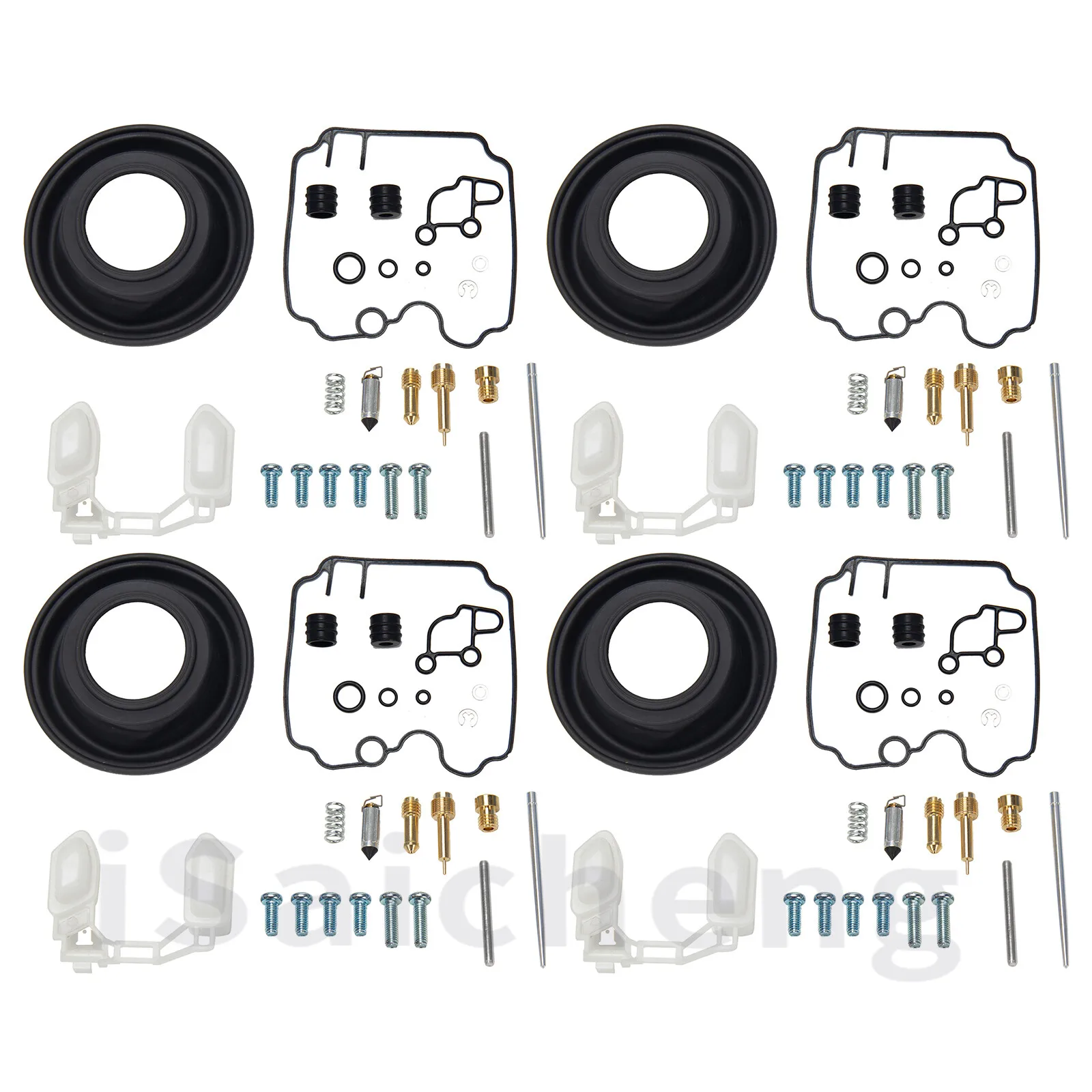 For 1990-99 Yamaha FZR600R Carburetor Rebuild Repair Kit w/ Carb Diaphragm Float