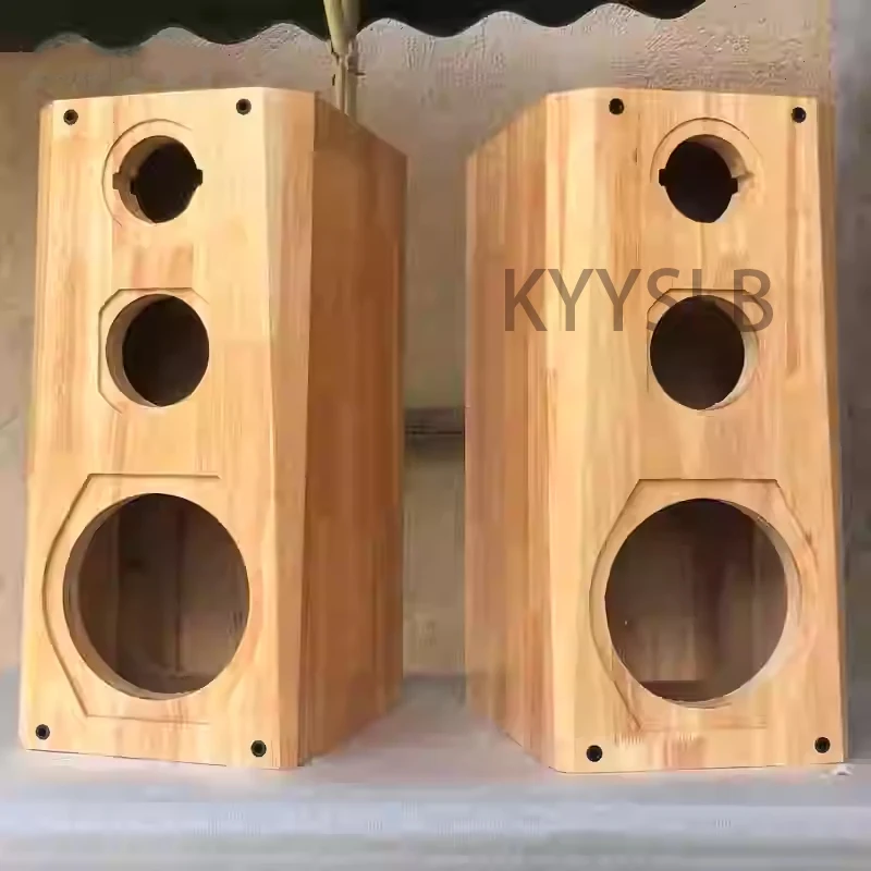 KYYSLB DIY заказ 6,5-дюймовый 8-дюймовый трехходовой Hi-Fi динамик из цельного дерева для книжной полки импортная березовая фанера