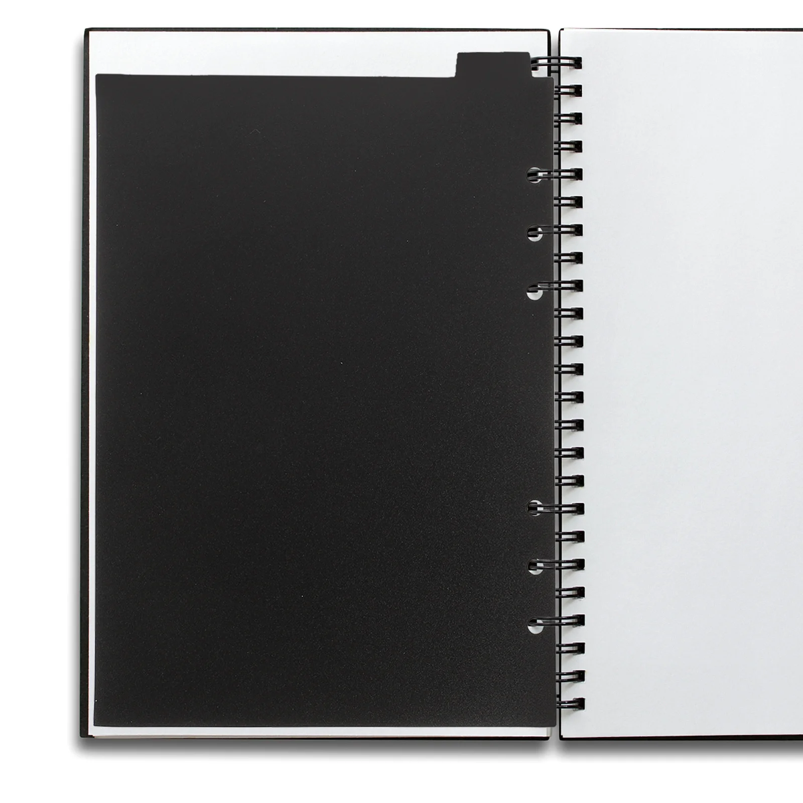 

5Pcs A5 Black Binder Dividers Premium Sturdy Material 6 Ring Organizer Tabs Document Separation Office School Planner Indexing