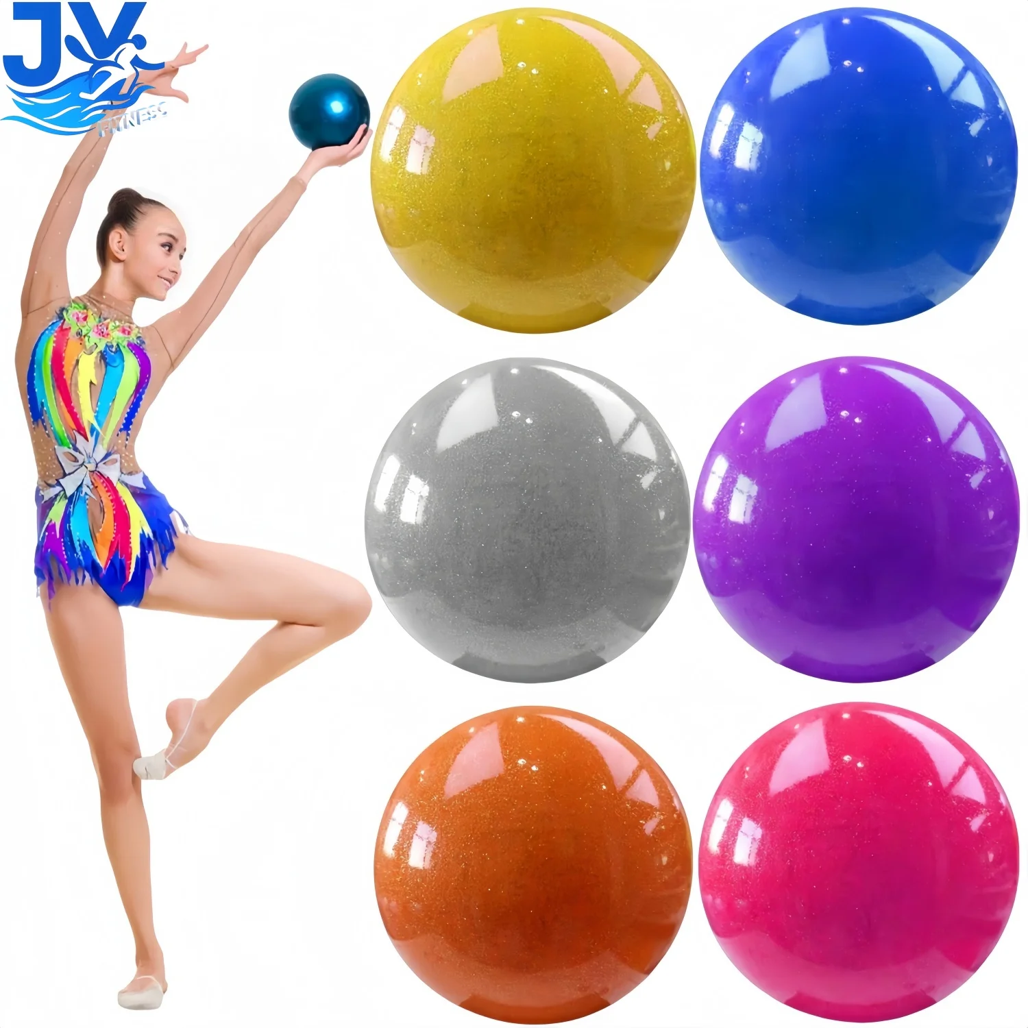 Durchmesser 15/18 cm, professioneller rhythmischer Gymnastikball für Tanzübungen, Übungen, Training, Wettbewerb, Fitnessstudio