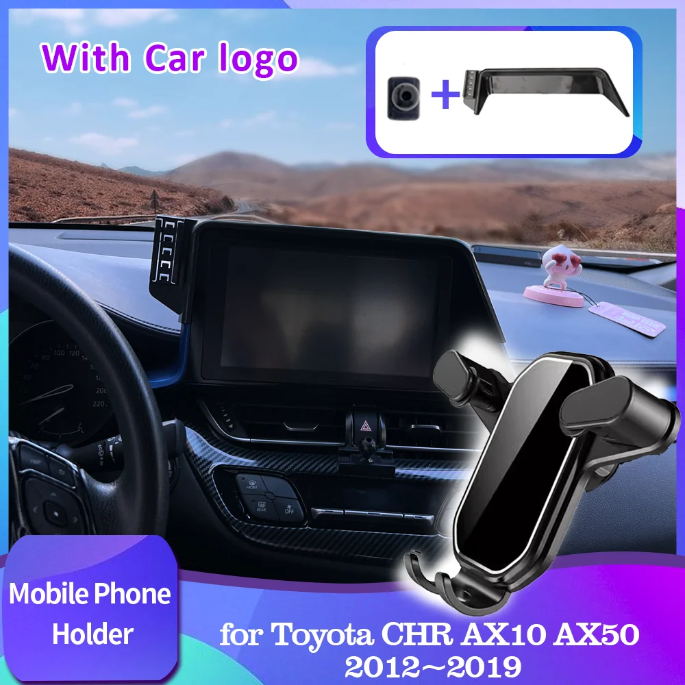 

for Toyota CHR C-HR AX10 AX50 2018~2023 Car Mobile Phone Holder Support Stand Air Vent Clip Tray Accessorie iPhone 2019 2020