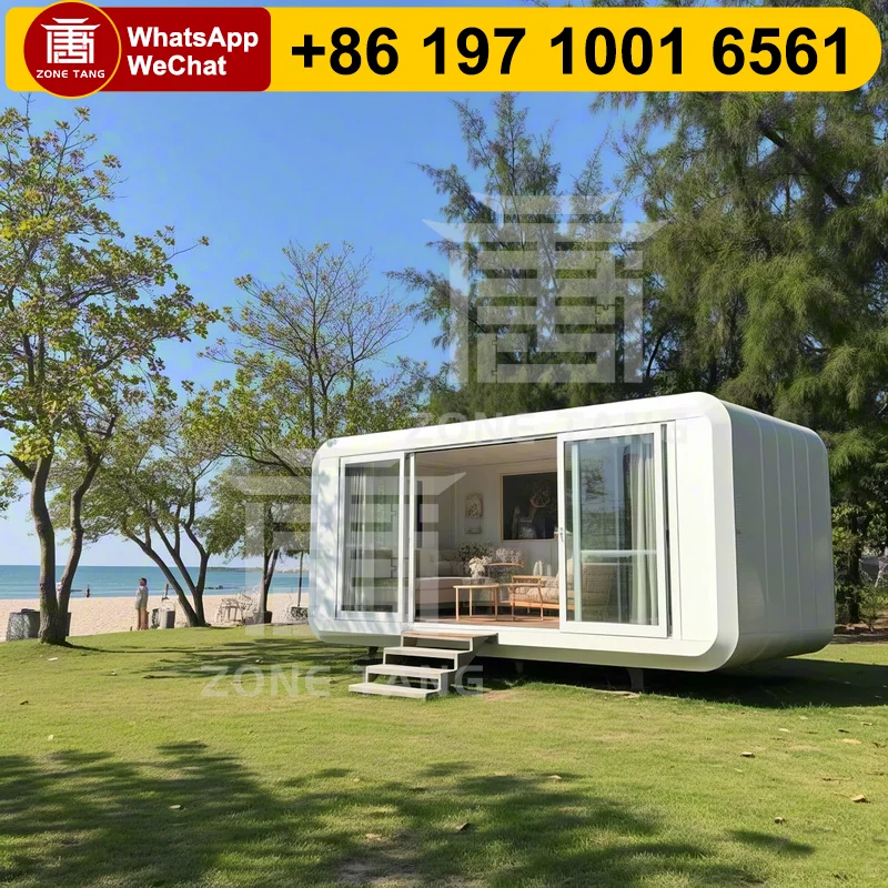 

Hot Sale Mobile Prefab House Mini Modular Homes Prefabricated Capsule House Apple Capsule Home Manufactured Tiny Homes Houses