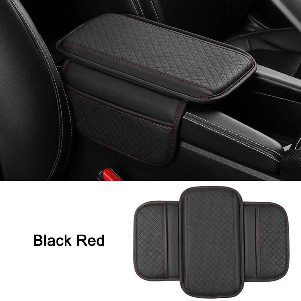 Car Armrest Box Cushion Thicken Arm Support Anti Scratch Car Pocket Cover Phone Console Accessories Center Storage Protecto H3D9