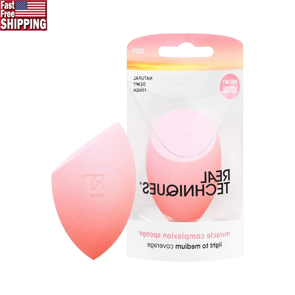 

Sunrise Sunset Miracle Complexion Губка для макияжа Блендер Тональный крем Консилер Румяна Кремы Dewy Finish Легкий вес без латекса
