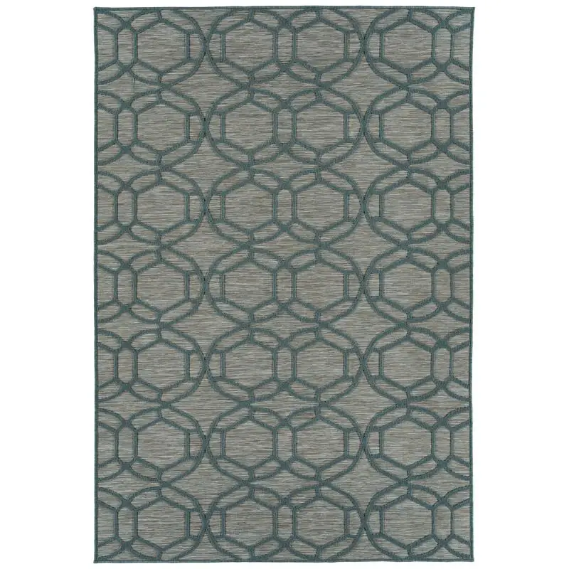 

Contemporary Transitional Geometric Textured High-Low Cut Loop 2x3 Rectangle Area Rug