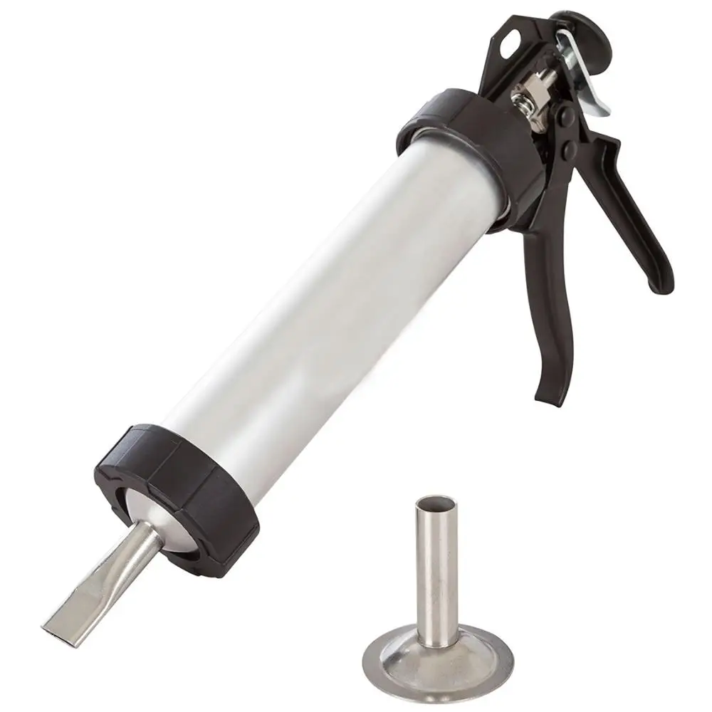 

Beef Jerky Gun Jerky Gun Kit Easy Clean Aluminum Cannon Beef Stick Attachment & Flat Strip Shooters Beef Jerky Shooter