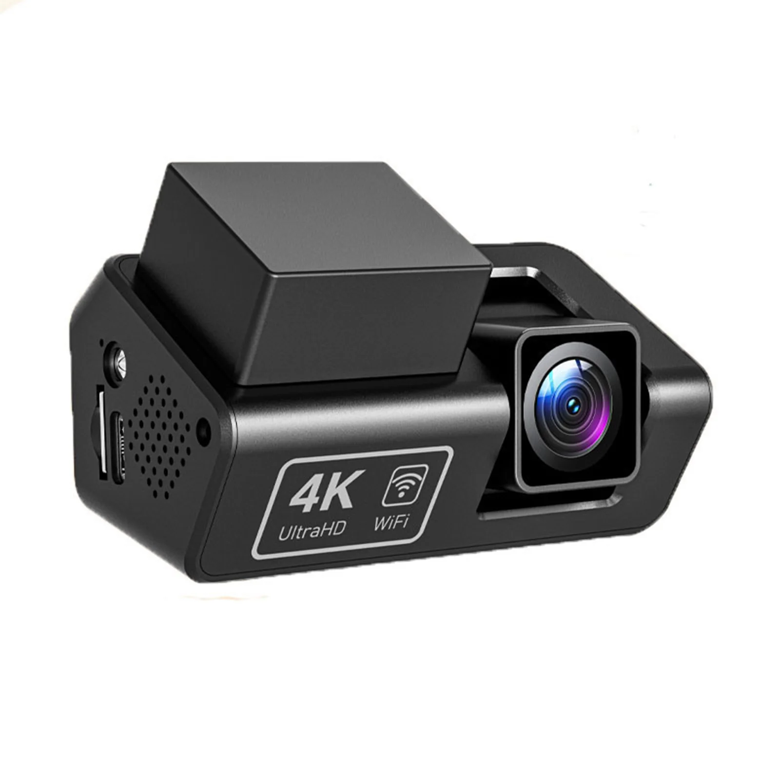 4K Dash Cam Built-in WiFi and Night Vision HD Driving Recorder for Cars with 24H Parking Mode Cycle Recording G-Sensor view 3
