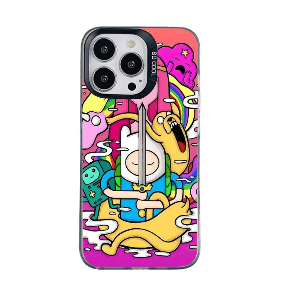 Cartoon A-AdventureS Time Phone Case For IPhone 17 16 15 14 13 12 11 Pro MAX Shockproof Back Anti Fall Cover view 6