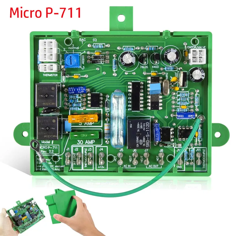 

Micro P-711 Refrigerator Main Power Control Circuit Board Fit For Dometic 2 Or 3 Way RV Parts, Replace For Dometic Micro P711