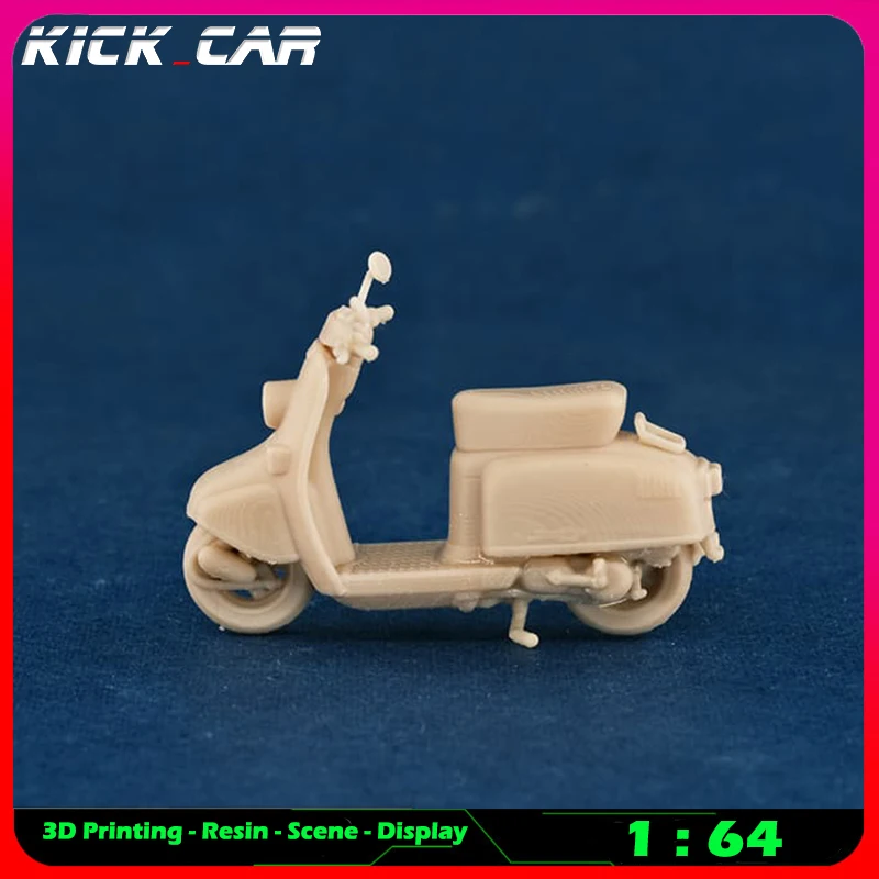 Kicarmod 1/64 Motorrad (ohne Jiffy-Ständer) Modellauto Diorama ungefärbtes Harz Garage Szene Dekoration Simulation Szene Spielzeug – Detail 14