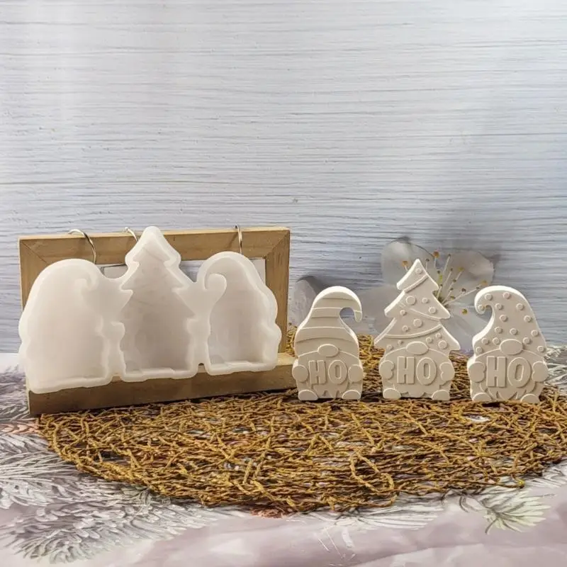 

X4YA Handcraft Silicone Mold for Resin Epoxy Castes Artistic Christmas Tray Projects