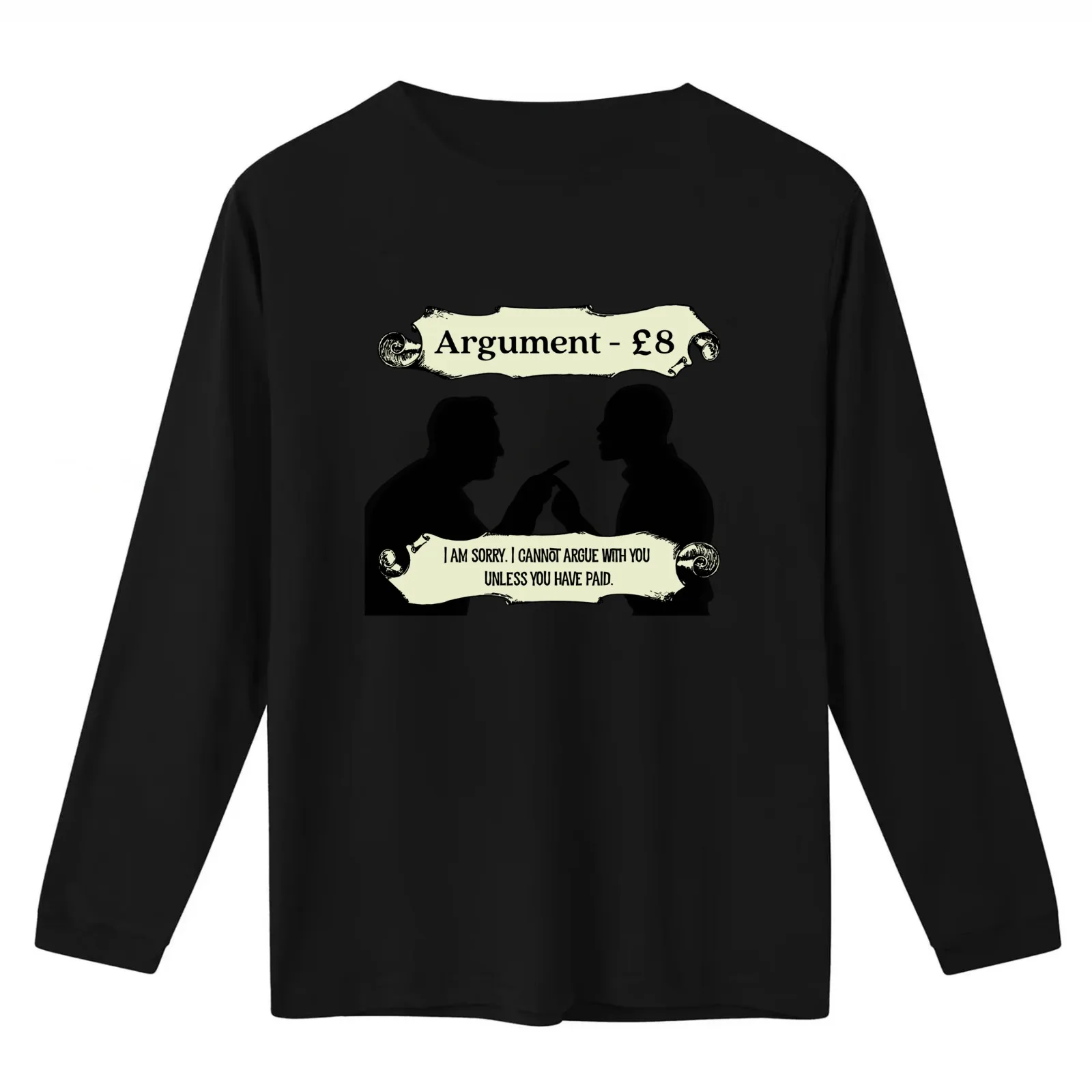 Argument - 8 Pounds Sterling T-Shirt Summer Casual Cotton Tee Oversized Streetwear Tops Vintage Graphic Print 100% Cotton