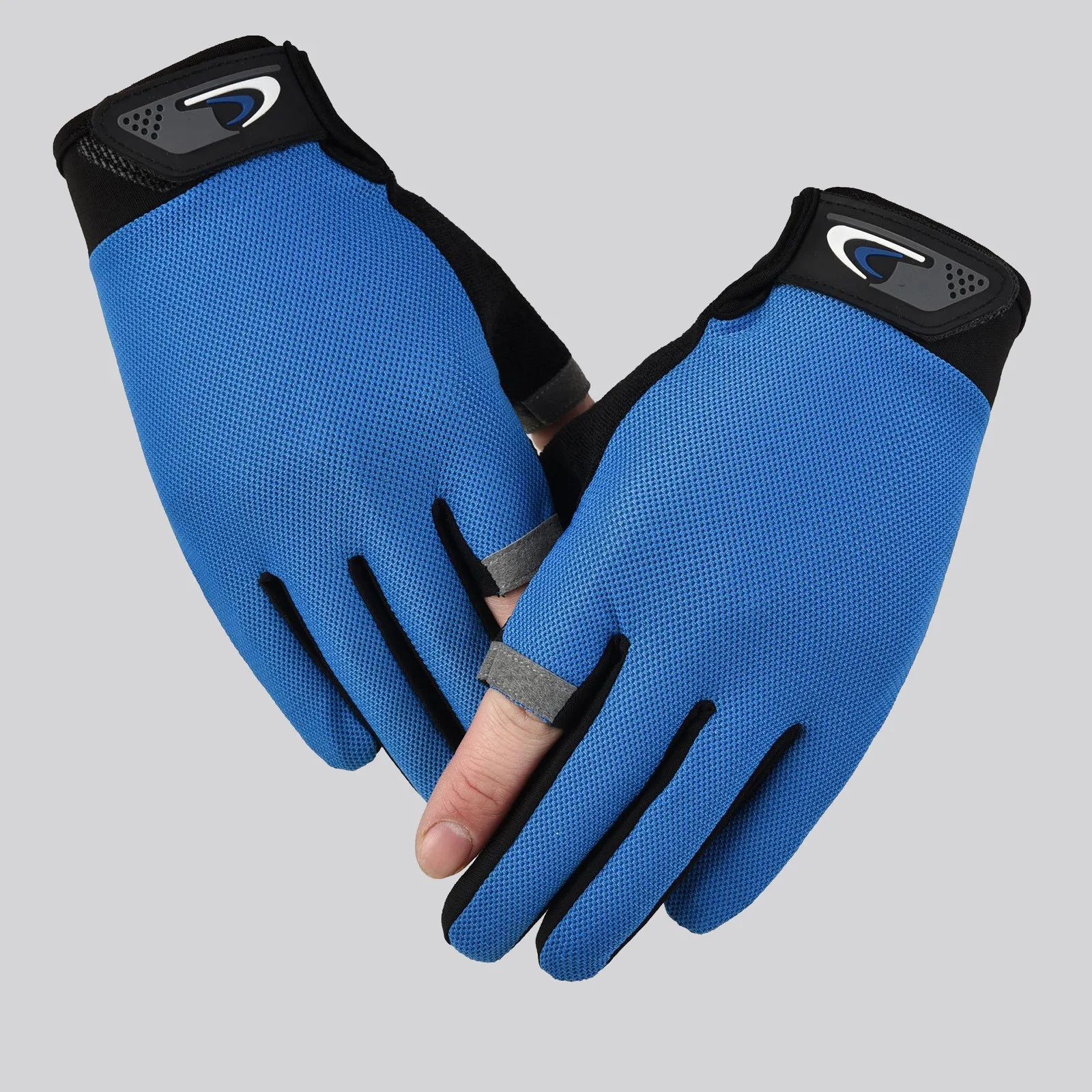 

Men'S And Women'S Cycling Breathable Non-Slip Open-Fingered Cycling Gloves Sunscreen High-Stretch Comfortable Practical Gloves