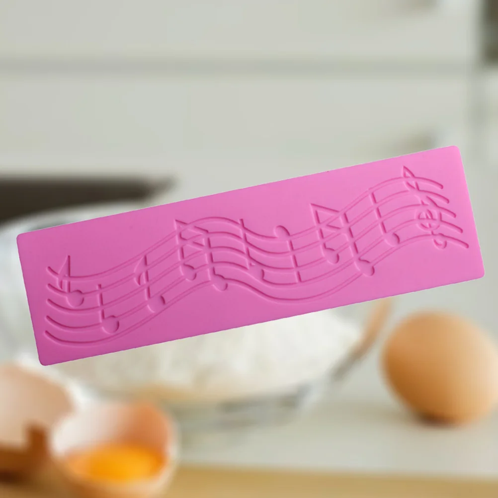 

Musical Note Lace Silicone Cake Mold Pink 20x6x0.4cm Non-Stick Fondant Chocolate Baking Tool DIY Mould Cake Molds