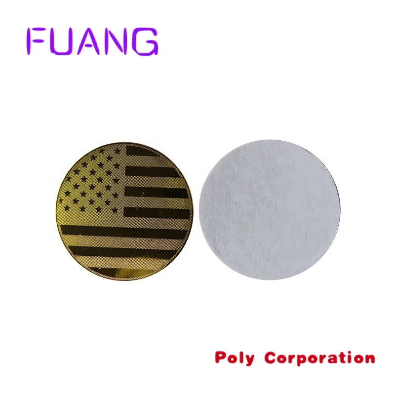 EMF Protection American flag Pattern 24K Gold Anti Radiation Sticker onde elettromagnetiche Wifi Radiation Shungite Sticker