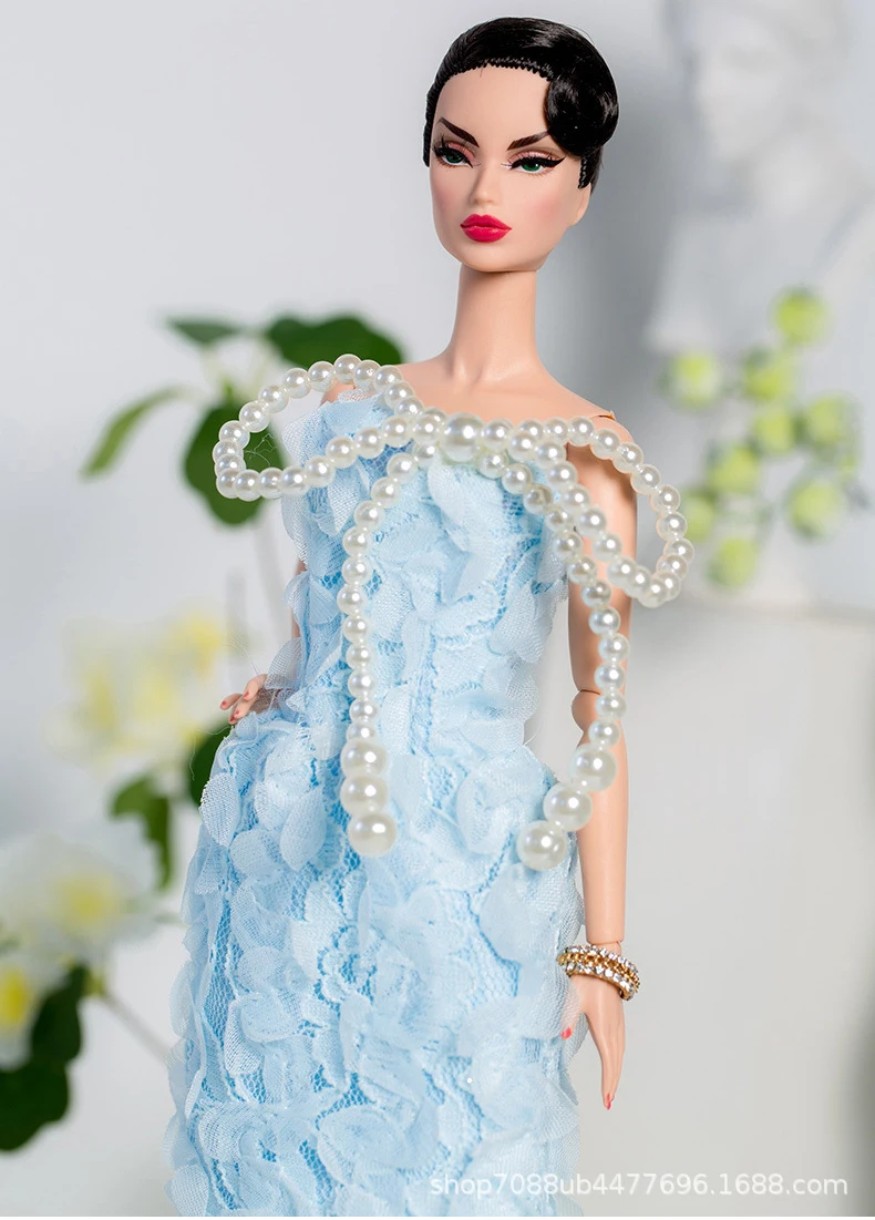 Supermodel Doll Clothes Suit Black Red Wedding Dress 32cm DollHouse DIY Dress Up Toys 1/6 Anime BJD Collector Birthday Gifts