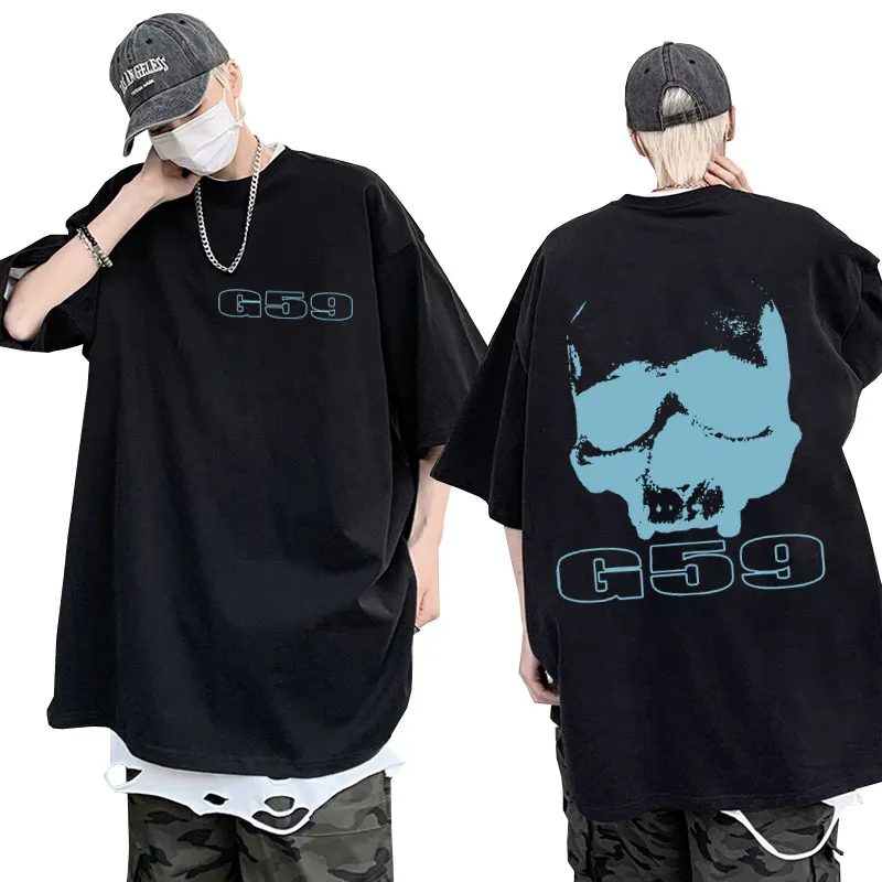 

G59 2024 SuicideBoys Hip-Hop Vintage t shirt Fashion Aesthetic Oversized Short sleeve Gothic punk streetwear T-Shirt men women