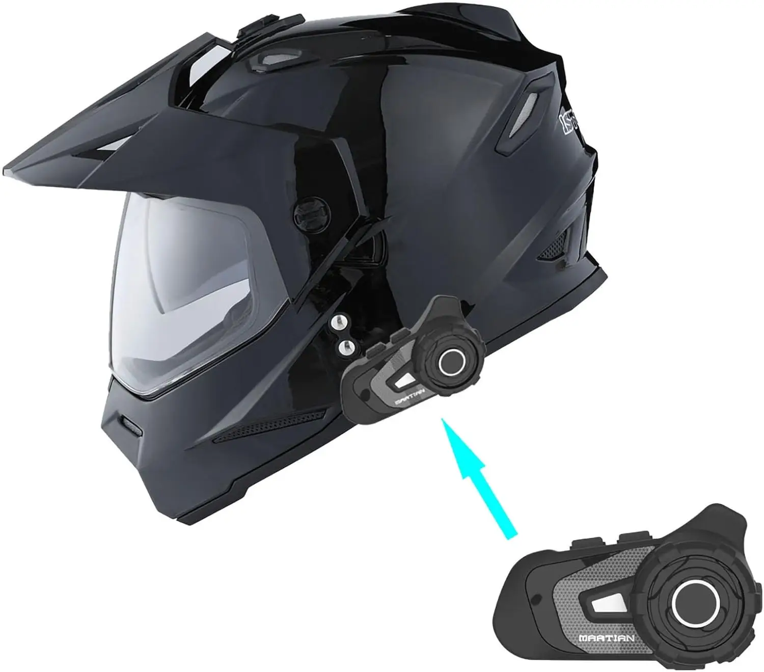 

Z Bluetooth Dual Sport Motorcycle Motocross Off Road Full Face Helmet Dual Visor: HF802