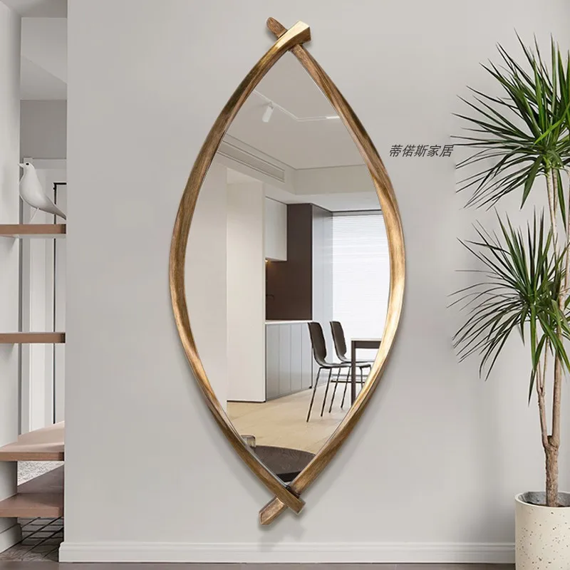 Infinity Heart Floor Mirror Wall Full Body Aesthetic Bath Full Length Large Mirror Smart Compact Chambre Bebe Home Decor XF40XP