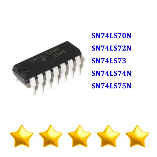 

10PCS SN74LS70N 74LS70 SN74LS72N 74LS72 SN74LS73 SN74LS74N 74LS74 SN74LS75N 74LS78 SN74LS76N 74LS76 new and original IC