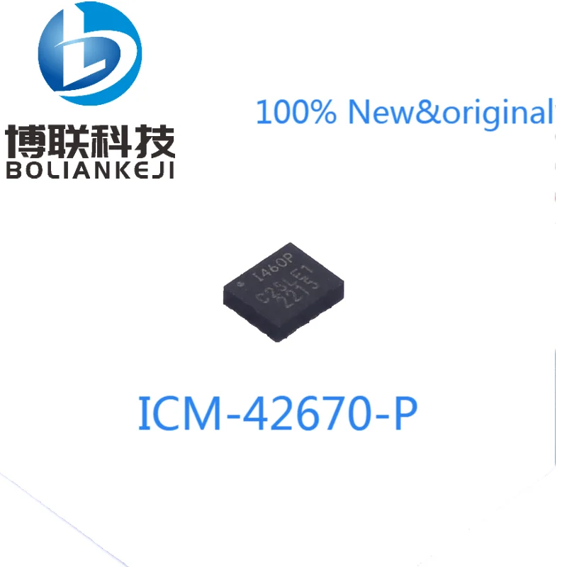 100% nuevo original ICM-42670-P impresión de seda I460P LGA-14 chip sensor de movimiento giroscopio de actitud