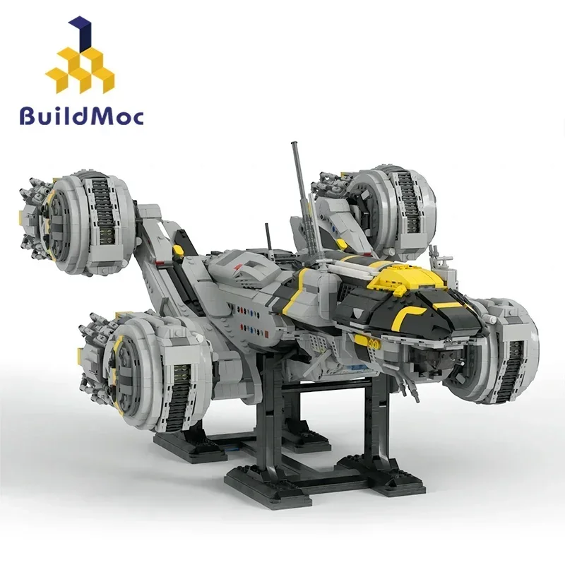 BuildMoc For Aliens Space USCSS Prometheus Spaceship Building Blocks Set Movie Starship Airship Bricks Toy For Children Kid Gift