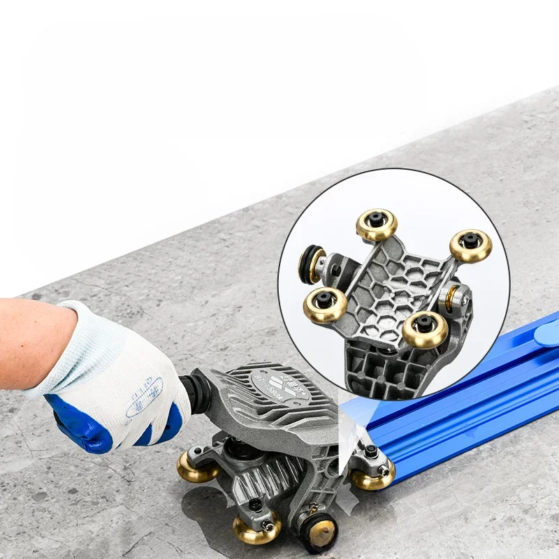 Ultra Easy Flat Rock Slab Track Pusher Manual Ceramic Tile Rock Slab High-precision Cutting Pusher Portable Strong Suction Cup