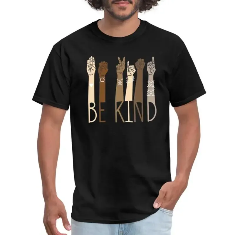 Be Kind American Sign Language ASL Teacher Men's T Shirt
