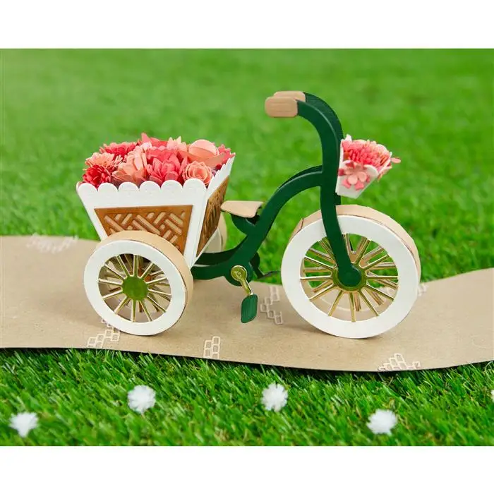 Tricycle Treat Tray Flowers Honeypot Love Heart Valentine Metal Cutting Dies Silicone Stamps Scrapbooking Stencil Photo Album