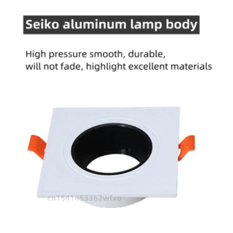 Replaceable bulb Seiko Aluminum GU10 light frame E27 light stand MR16 downlight spot light sky lantern Home commercial lighting