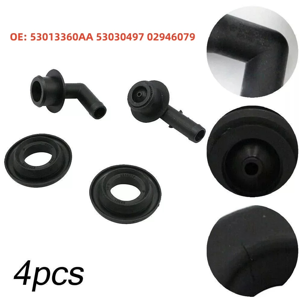 2Pcs PCV Valve & 2Pcs Grommet Kit 53013360AA Replacement Part For Jeep Grand Cherokee 4.0L Engine 2000-2004 Car Auto Accessories