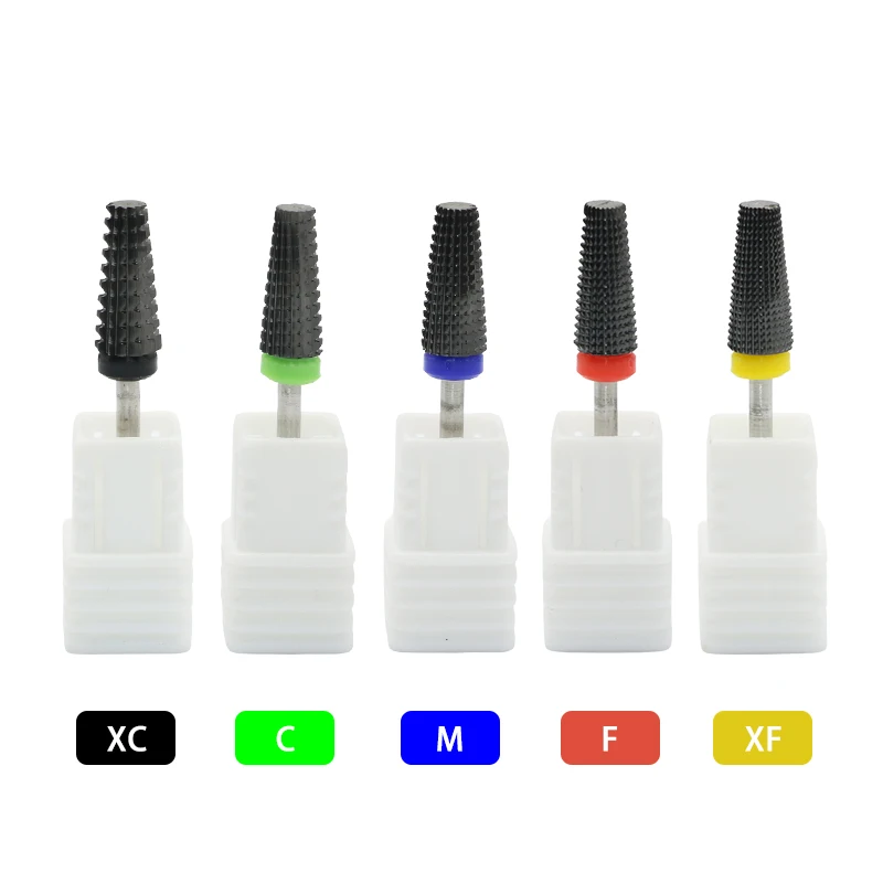 5 في 1 مسمار لقمة ثقب كربيد سريع إزالة الاكريليك أو الصلب هلام 3/32 "عرقوب مانيكير مسمار الفن آلة الحفر الأظافر اكسسوارات #4