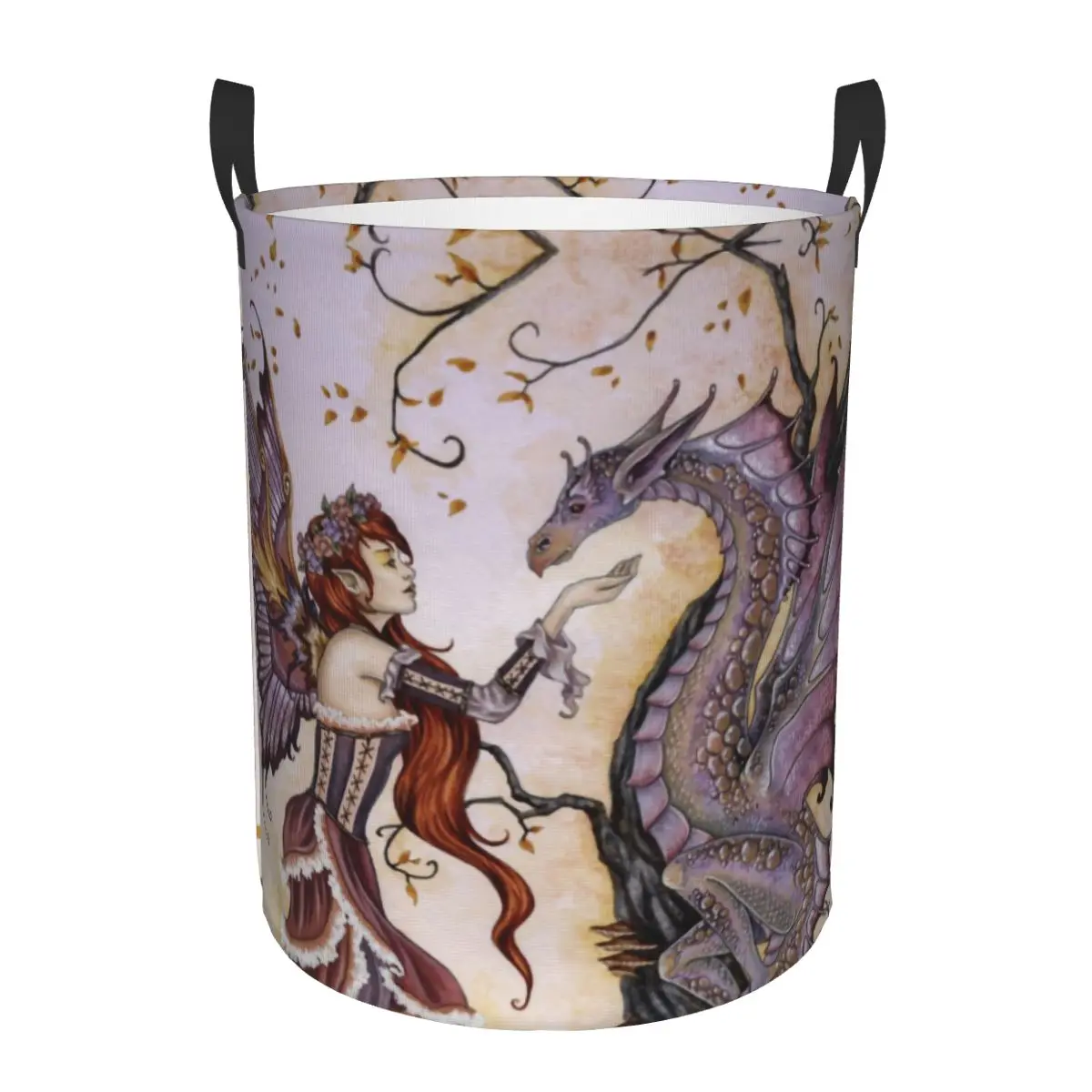 The Dragon Laundry Basket Foldable Large Clothing Storage Bin Folklore Mythology Baby Hamper