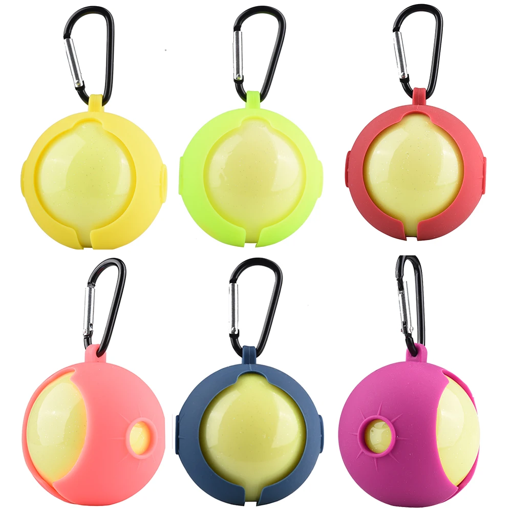 1Pcs Portable Park Golf Ball Protective Holder Cover 60mm Golf Ball Silicone Sleeve Protective Cover Golf Training Aids