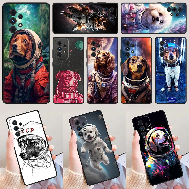 

Astronaught Dog Space Doggy For Samsung Galaxy A52 A72 A73 A20e A21S A50 A70 A11 A12 A42 A31 A40 A51 A71 A32 A80 A91 Phone Case