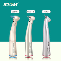Dental Low Speed Handpiece Fiber Optic 1:1 /1:4.2/1:5 Increasing Speed Contra Angle Internal Water Spray Handpiece Dentist Tools