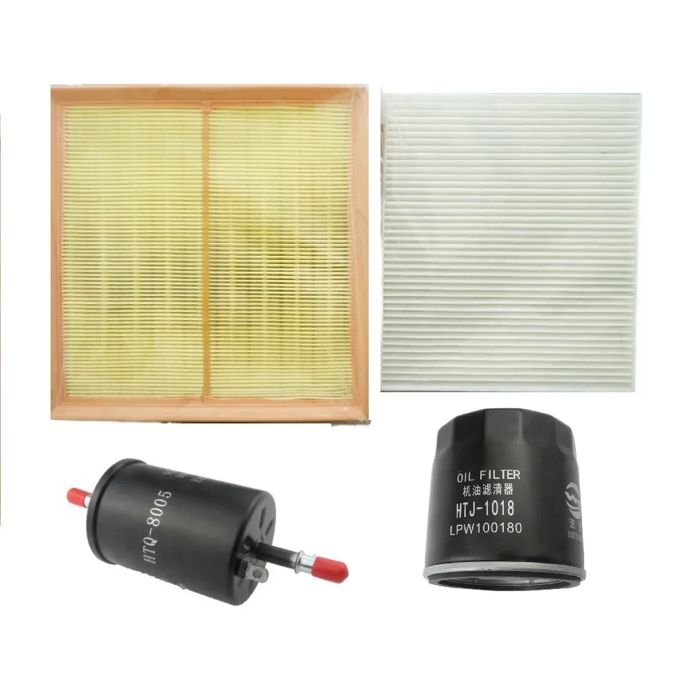 

Air Filter+Cabin Filter+Oil Filter+fuel Filters For 2013-2017 Zotye T600 1.5T ZT60015 BNBK113196A LPW100180 96335719