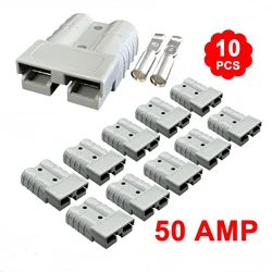 5/10Pcs 50A For Anderson Style Plug Connectors DC For Power Tool Charger Battery Car RV Solar Panel Electronic Power Accessories