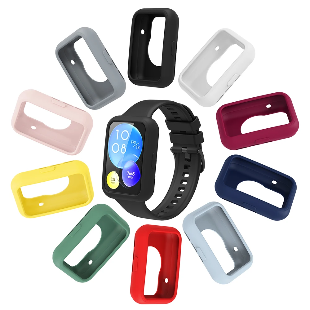 Silicone Strap+Protective Case For Huawei Watch Fit 2 Fit2 Replacement Watch Band
