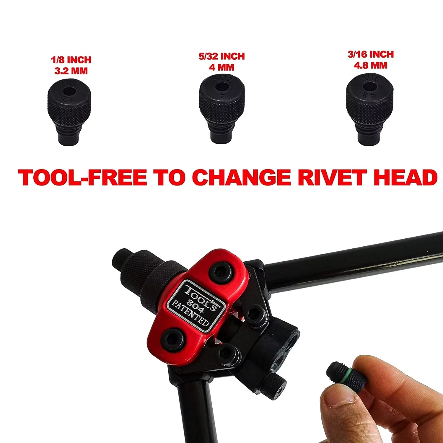 SUBAO BT804 เครื่องมือเครื่องใช้ในครัวเรือนคู่มือตาบอด Rivet NUT ปืนเล็บ Rivets Riveter Riveting TOOL สําหรับ 3.2 4.0 4.8 มม.