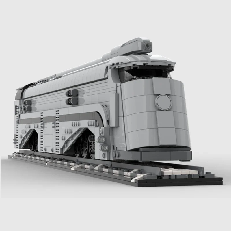 MOC-Série Train Blocos de Construção Para Crianças, Modelo De Tijolos Modulares, O Motor Eterno, Presentes Técnicos, Conjuntos De Brinquedos DIY, Montagem