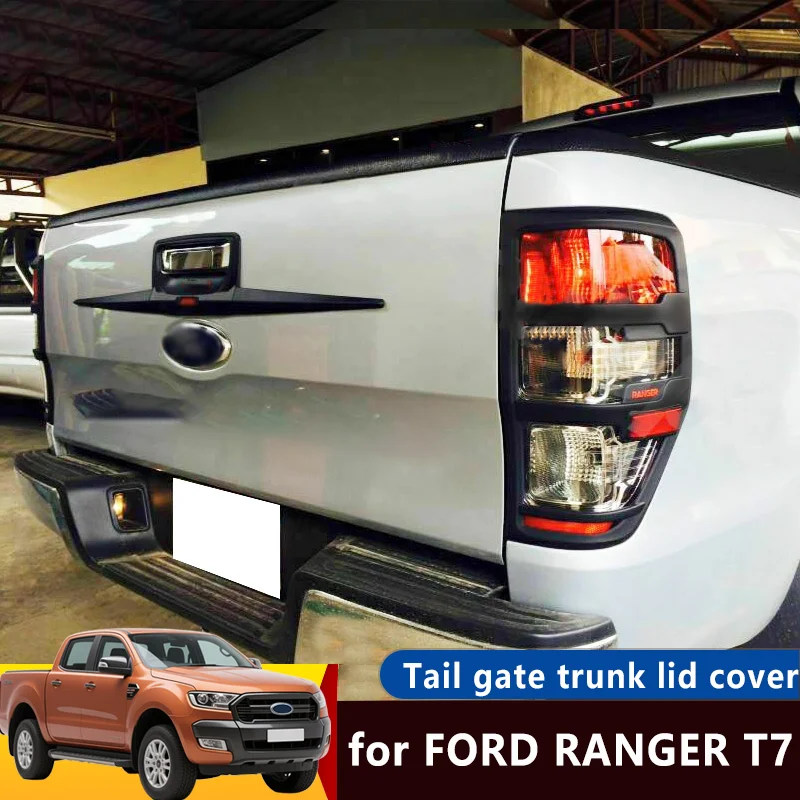 

Suitable for Ford Ranger T7 2015-2019 Abs Plastic Decorative Appearance Patch Light Frame Handle Fuel Tank Cover