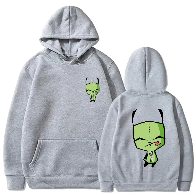 Men's Invader Zim & GIR I'm Normal I Love Earth  Fleeces HoodieTops Vintage Long Sleeve Essentials Hoodie Pullover Keep Warm