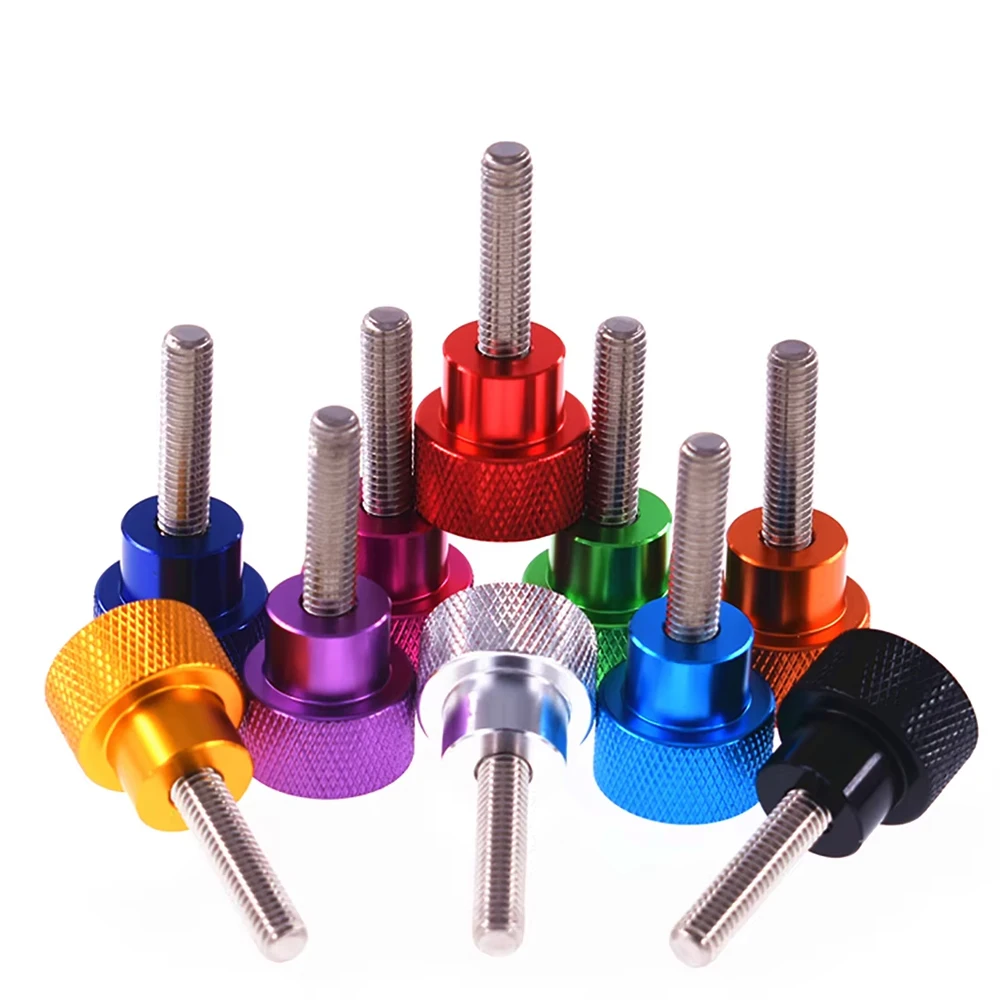 Weiyi Aluminium-Daumenschrauben 6 # -32 UNC-Gewinde, farbige Rändelköpfe, SUS304 Edelstahl-Handspannbolzen für Kamerastative – Detail 4
