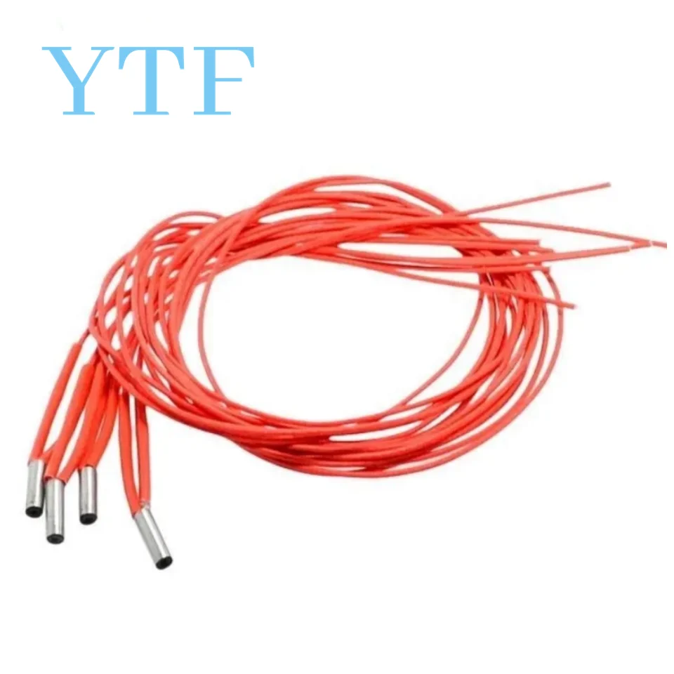 3D Printers Cartridge Heater 12V/24V 40W 6*20mm 1m For MK Mendel Reprap Extruder Parts 12V 24V 40W Heat Parts